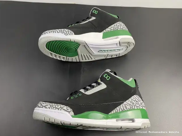 Official Maikesneakers 3 Air Green Jordan CT8532-030 Pine 0602
